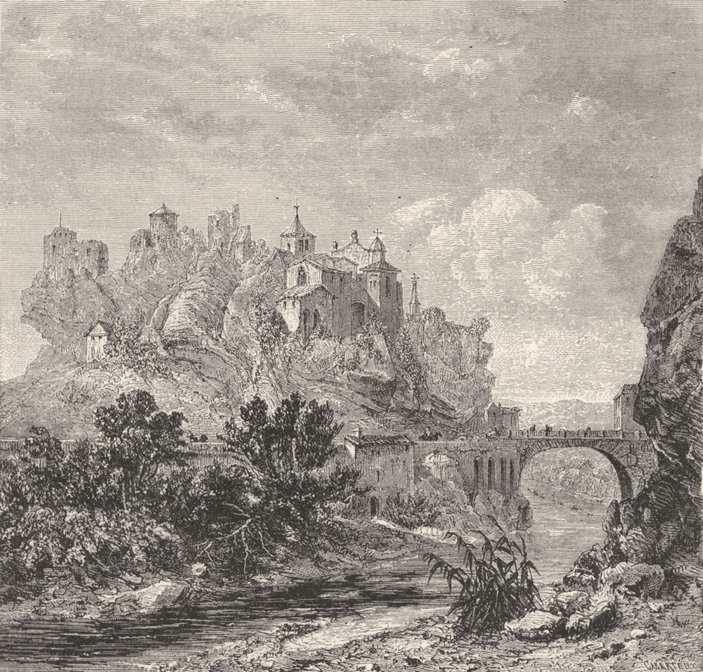 VAUCLUSE. Alps of Dauphine. Vaison, in Vaucluse c1878 old antique print