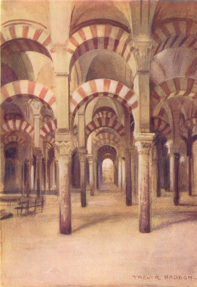 Associate Product SPAIN. Cordoba-Mezquita 1908 old antique vintage print picture
