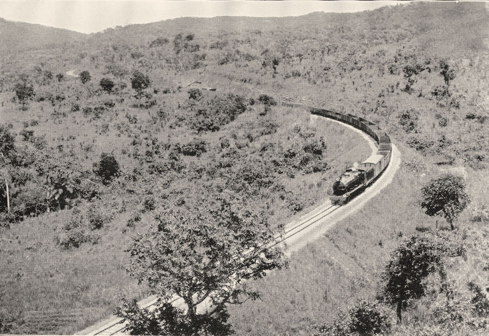Associate Product NIGERIA. The Kloof, Nigerian Eastern Railway 1936 old vintage print picture