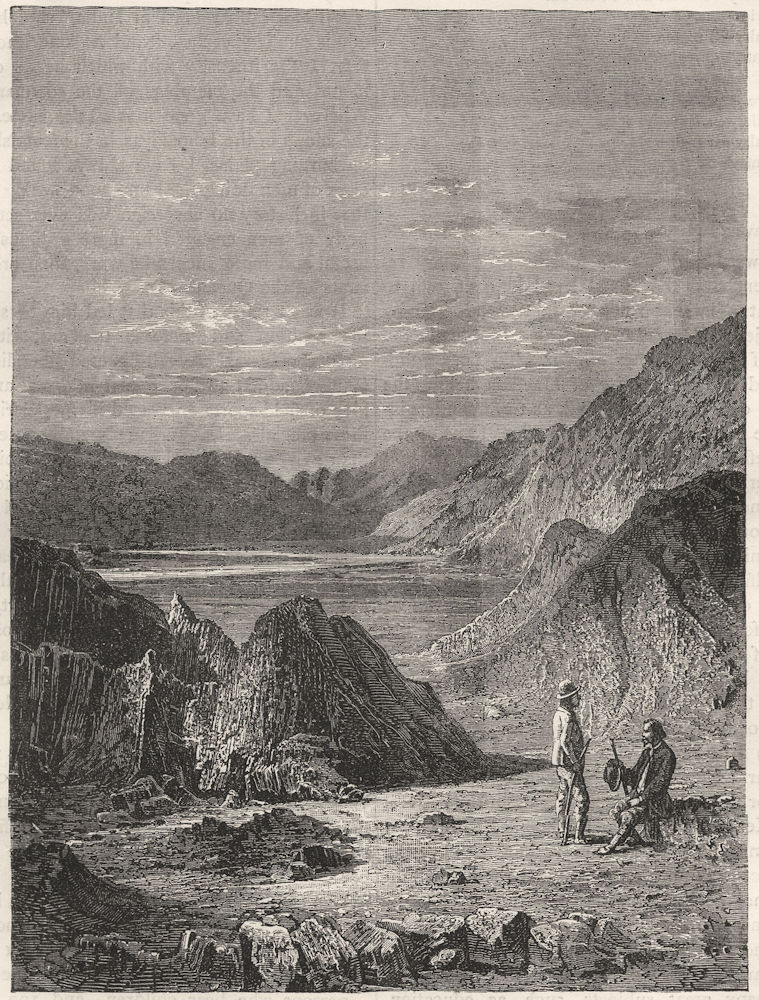 Associate Product INDIA. View of the salt mountains of Rawal Pindi, Himalayas c1880 old print