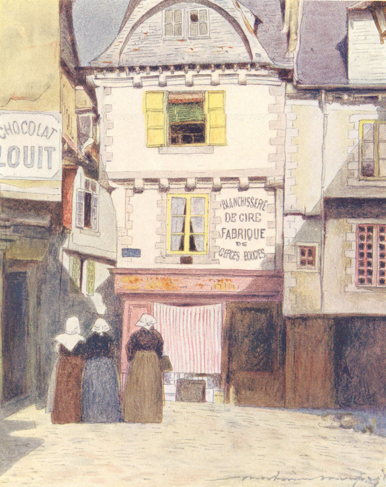 Associate Product MORBIHAN BRITTANY BRETAGNE. Place Henri Quatre, Vannes 1905 old antique print