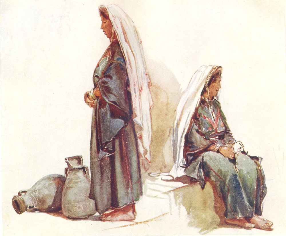 Associate Product PORTRAITS. Studies of Syrian peasant women 1902 old antique print picture