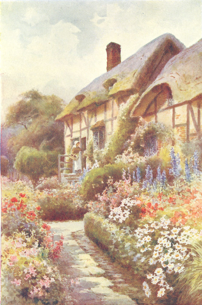 Associate Product Anne Hathaway's cottage, Stratford-on-Avon. Warwickshire. Ernest Haslehust 1920