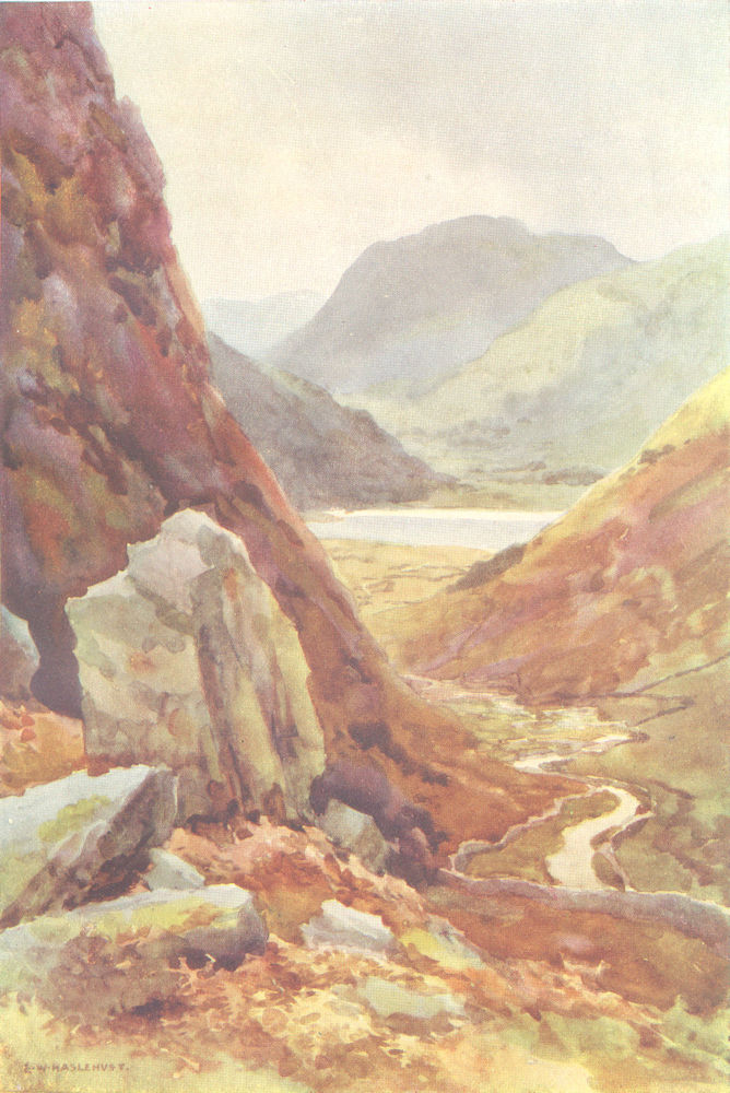 Associate Product Kirkstone Pass & Brothers Water, Lake district. Cumbria. Ernest Haslehust 1920