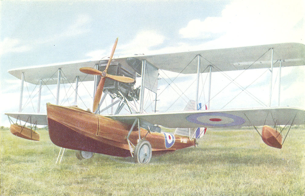 AIRCRAFT. Vickers amphibian 1930 old vintage print picture