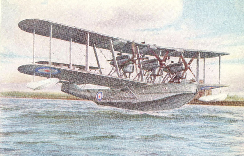 AIRCRAFT. Blackburn Iris flying boat 1930 old vintage print picture