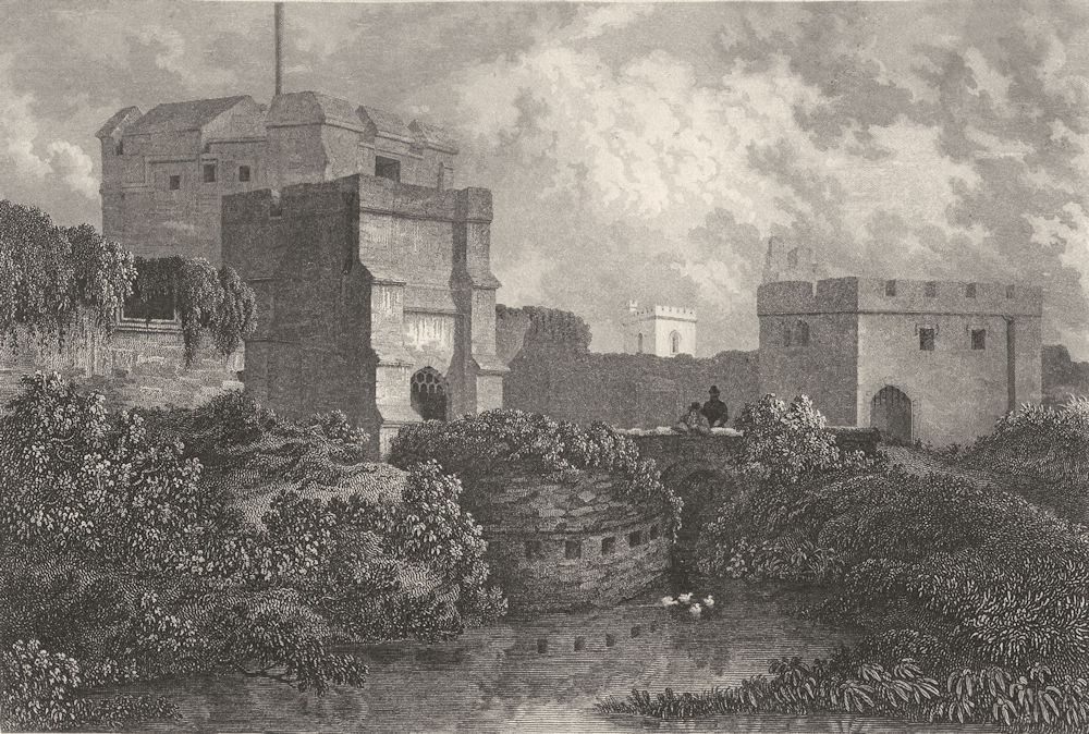 Associate Product CUMBRIA. Carlisle Castle, Cumberland. DUGDALE 1845 old antique print picture