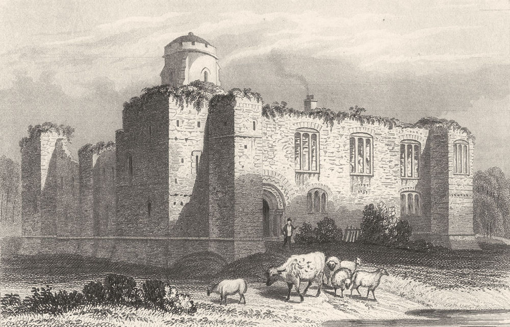 ESSEX. Colchester Castle, Essex. DUGDALE 1845 old antique print picture