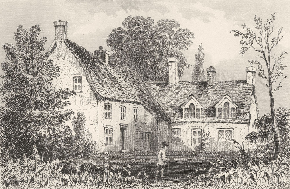 SURREY. Burnham Thorpe, Norfolk. DUGDALE 1845 old antique print picture