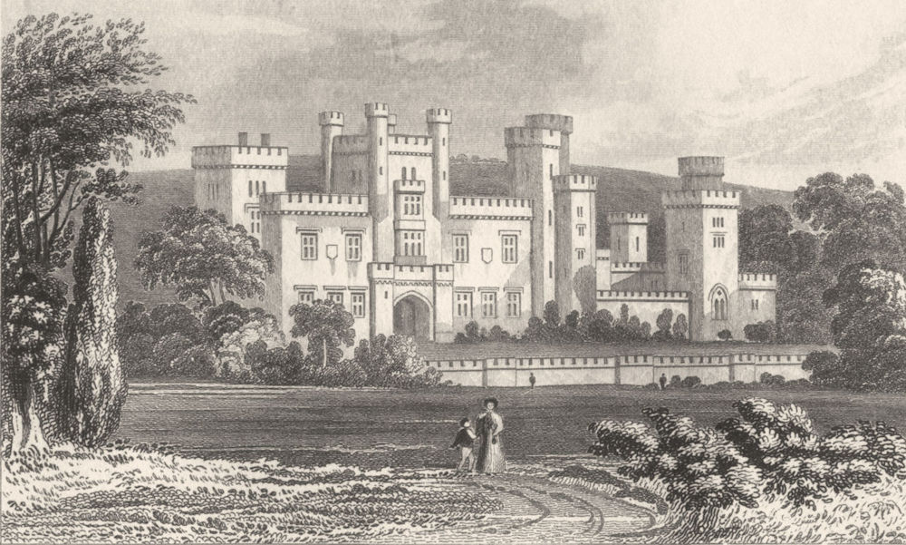 Associate Product DURHAM. Ravensworth Castle, Durham. DUGDALE 1845 old antique print picture