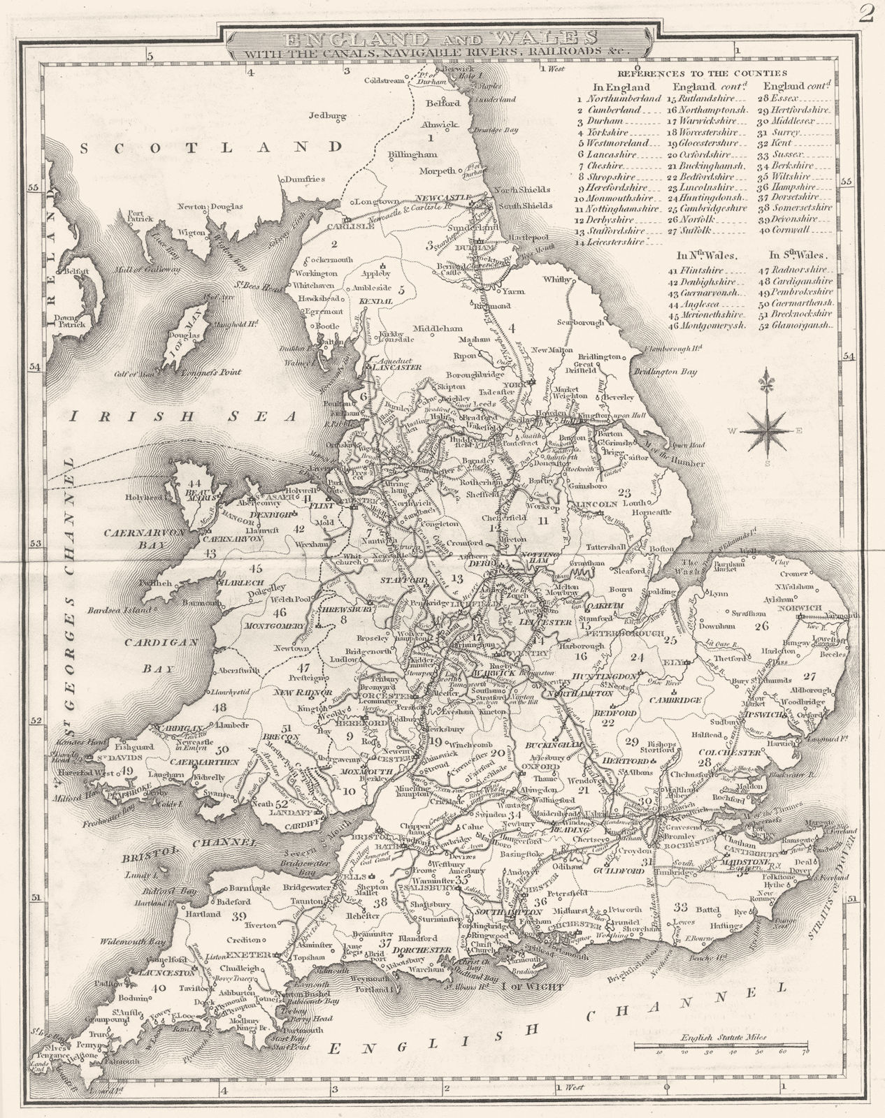 ENGLAND & WALES. County map. Polling places. Coach roads. DUGDALE 1845 old