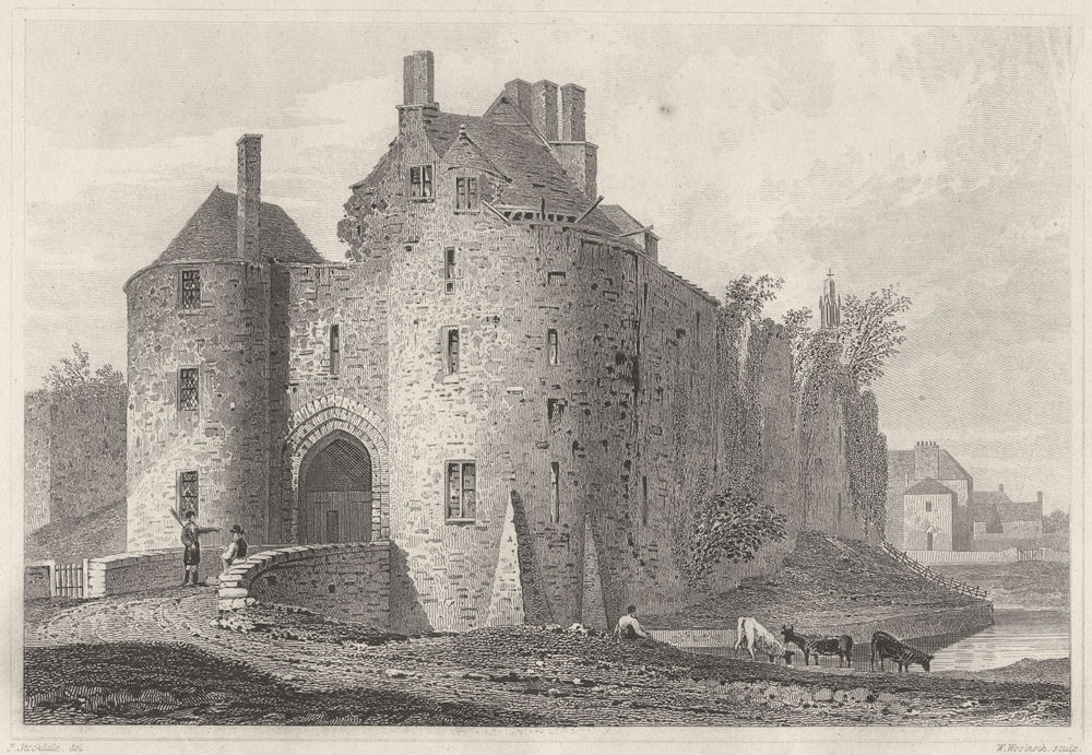 Associate Product GLOUCESTERSHIRE. St Briavell's Castle, Gloucestershire. DUGDALE 1845 old print