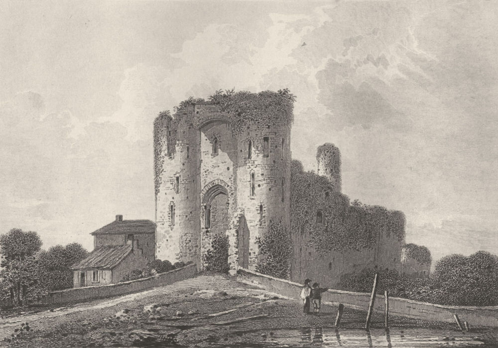 Associate Product WALES. Neath Castle, Glamorganshire. DUGDALE 1845 old antique print picture