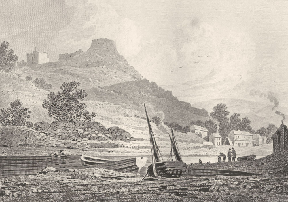 CORNWALL. Trematon Castle. DUGDALE 1845 old antique vintage print picture