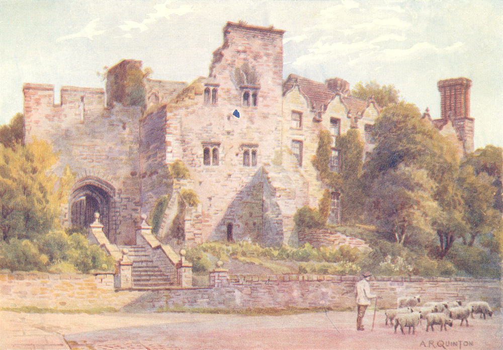 WALES. Hay Castle 1911 old antique vintage print picture