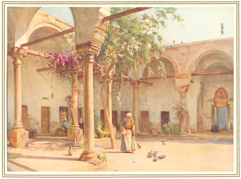 EGYPT. Persian Almshouses 1912 old antique vintage print picture