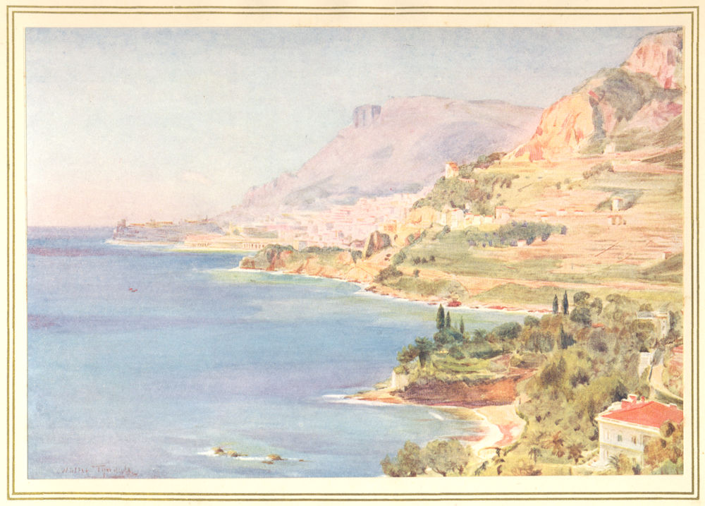 Associate Product FRANCE. The Principality of Monaco. The Principality of Monaco 1912 old print