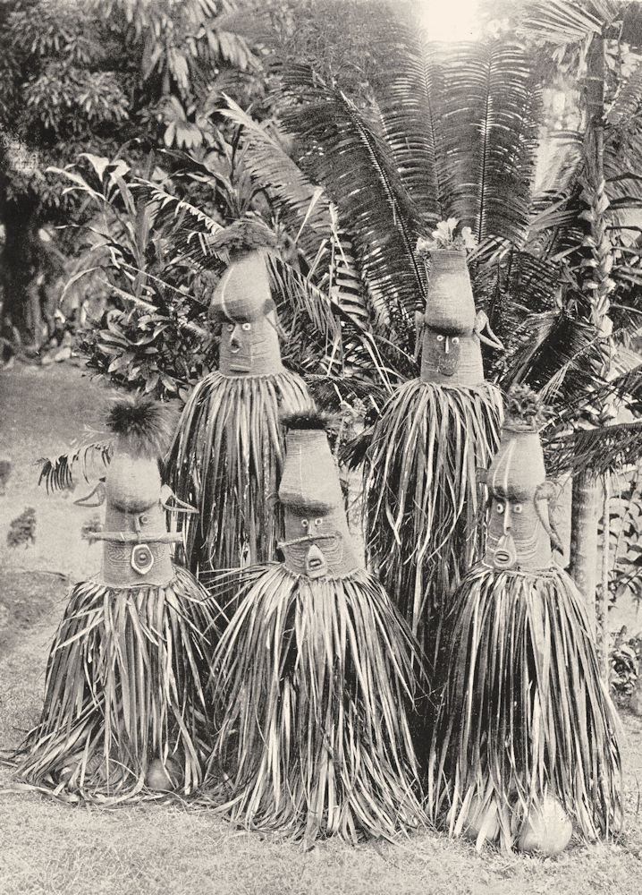MELANESIA. Melanesia. Magic Masks. New Britain (Bismarck Archipelago)  1900