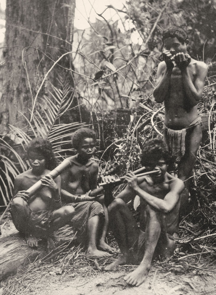 Associate Product MALAYSIA. The Malay Peninsula. Primitive Jungle Music; wild Sakai of Perak 1900