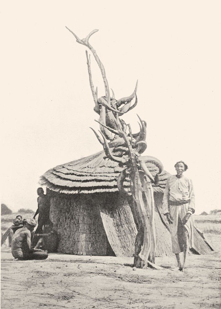 SUDAN. Southern. Rainmaking; Lerpiu ancestral spirit Bor tribe Dinkas 1900