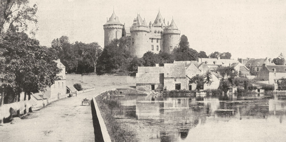 ILLE- ET- VILAINE. Chateau de Combourg (Ille- et- vilaine)  1900 old print
