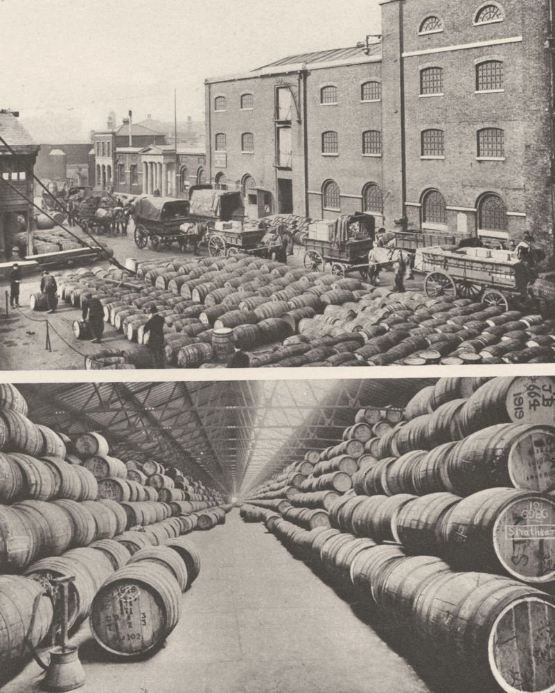 LONDON. Yo Ho Ho.Sugar-cane products West India Docks. Rum & Molasses 1926