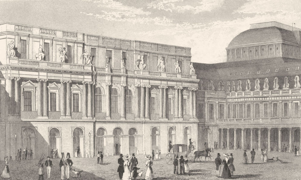 PARIS. Palace of the Duke Of Orleans 1831 old antique vintage print picture