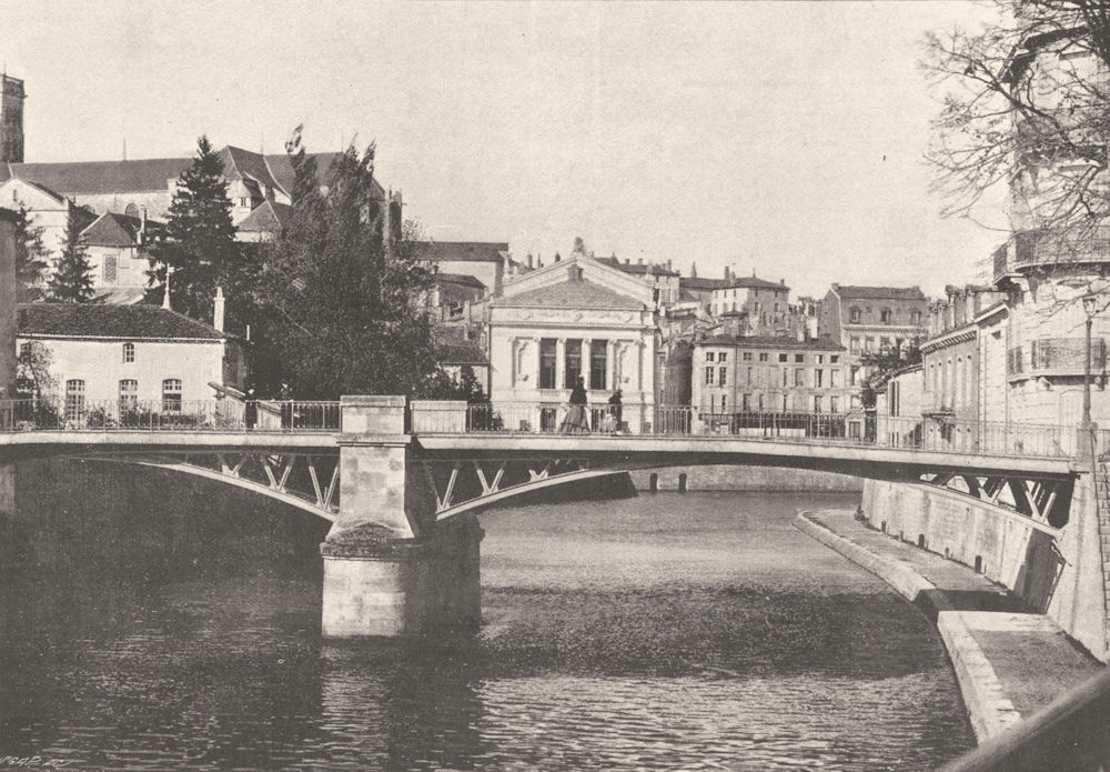 Associate Product MEUSE. Verdun. Pont Sur 1895 old antique vintage print picture