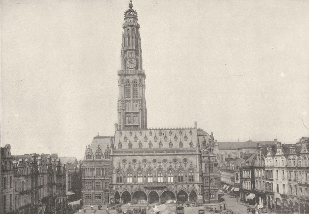 Associate Product PAS- DE- CALAIS. Arras. Hotel de Ville 1895 old antique vintage print picture