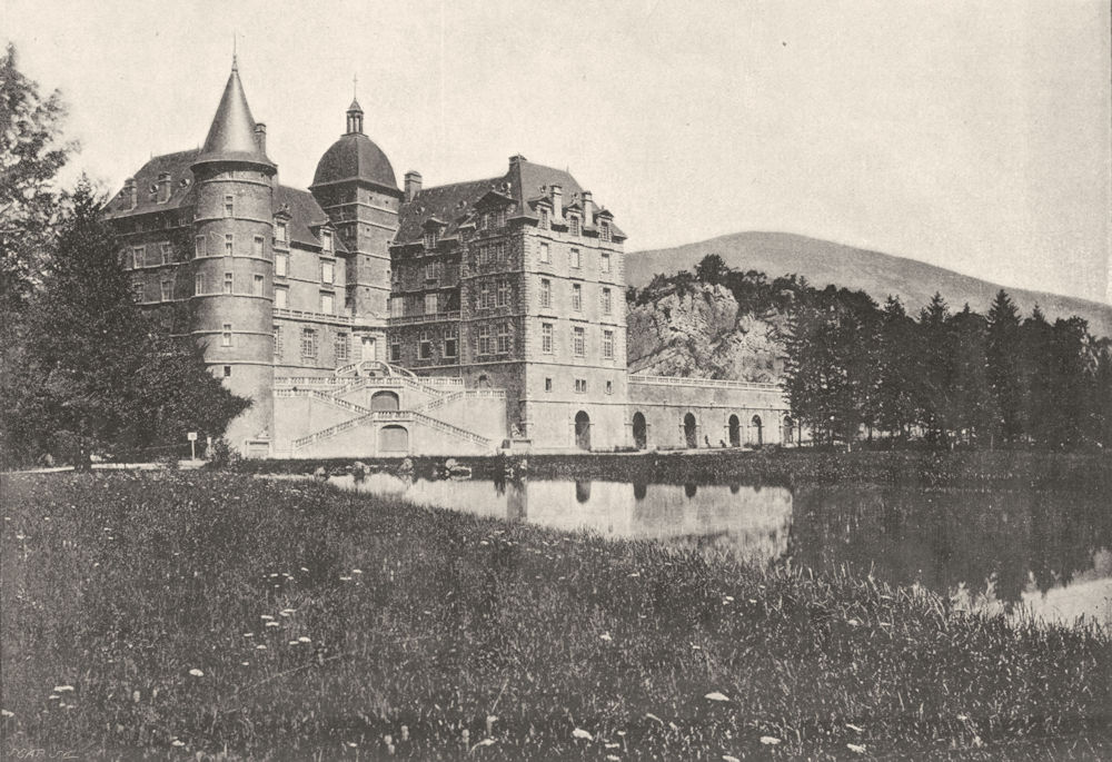 Associate Product ISÈRE. Chateau de Vizille 1895 old antique vintage print picture