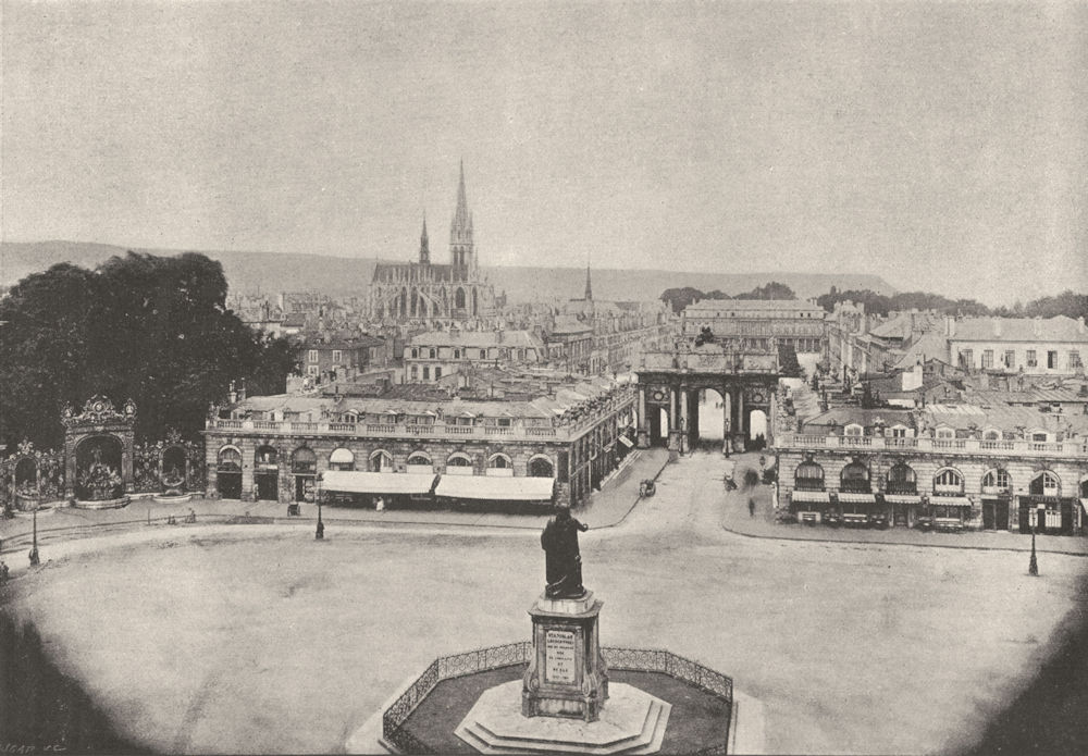 MEURTHE- ET- MOSELLE. Nancy. Place Stanislas 1895 old antique print picture
