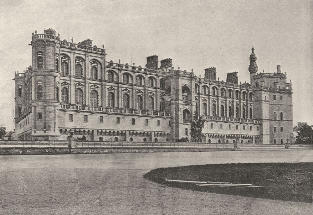 FRANCE. St Germain. Chateau 1895 old antique vintage print picture