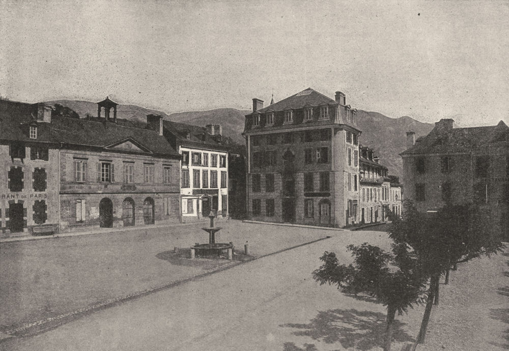 PYRENÉES- ORIENTALES. Argelès. place 1895 old antique vintage print picture