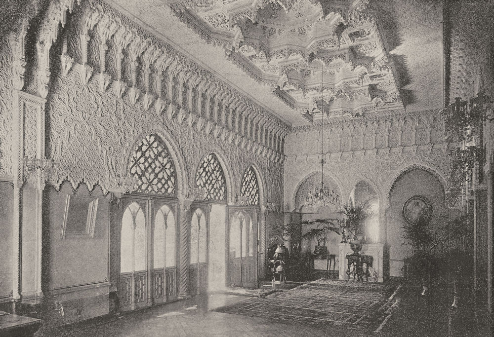ALGERIA. Algiers (Alger) . Salon Mauresque 1895 old antique print picture