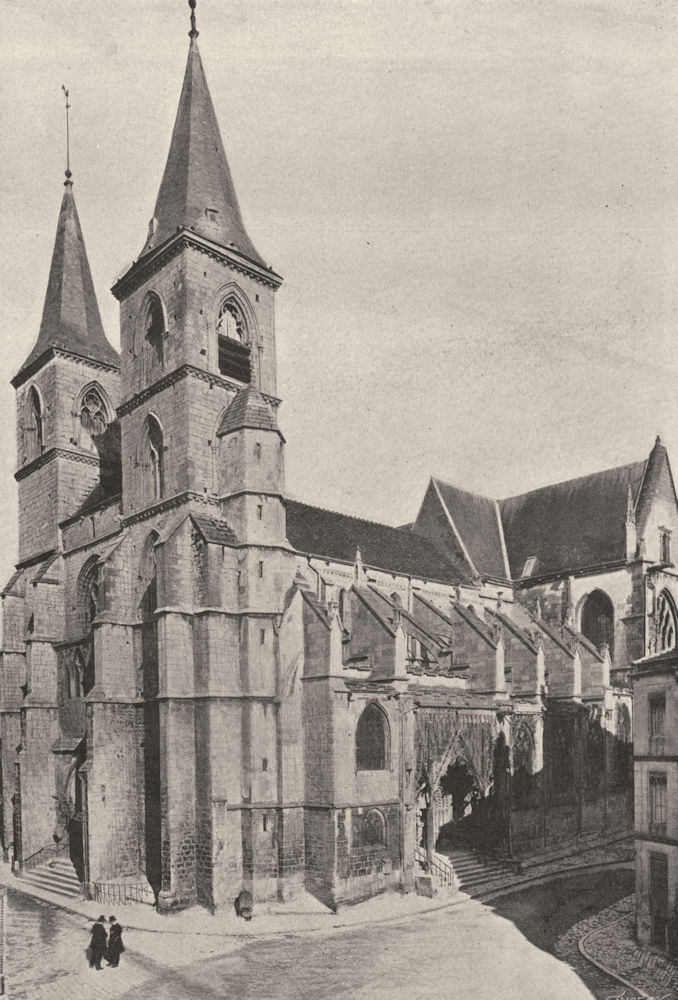 HAUTE- MARNE. Chaumont, St- jean- Baptiste 1895 old antique print picture