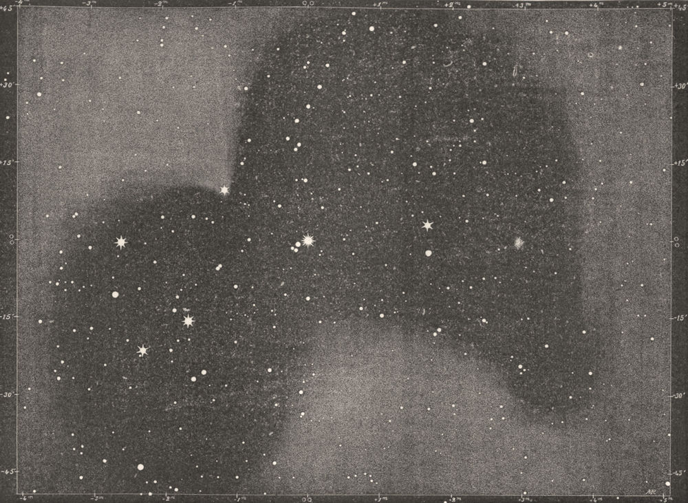Associate Product ASTRONOMY. Double stars Multiples. Pleiades Wolt 571 visible stars 1877 print
