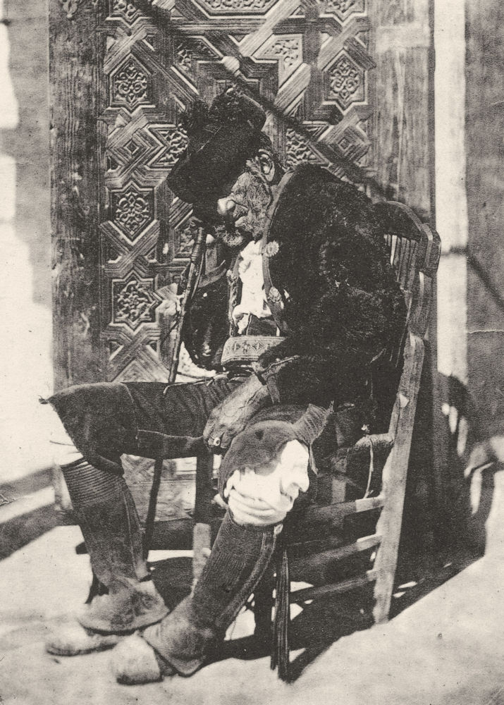 Associate Product PORTRAITS. Portrait of an old Spanish peasant, c.1855 1935 vintage print