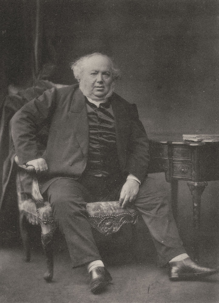 Associate Product WRITERS. Portrait of critic and chronicler  Jules Janin, c.1860 1935 old print