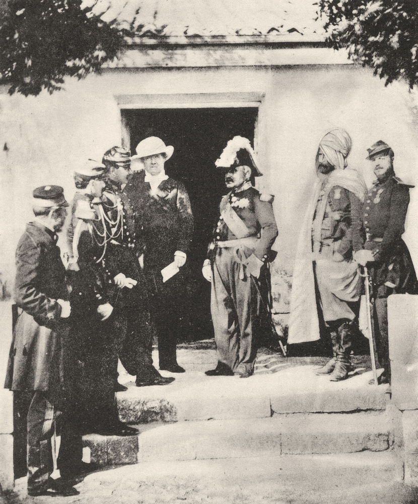 UKRAINE. Group of officers during the Crimean war 1935 old vintage print