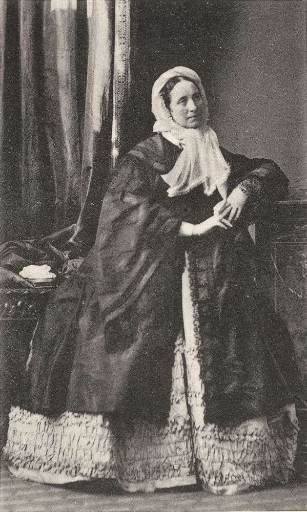 ACTORS. Adelaïde Ristori, Italian actress, c.1865 1935 old vintage print