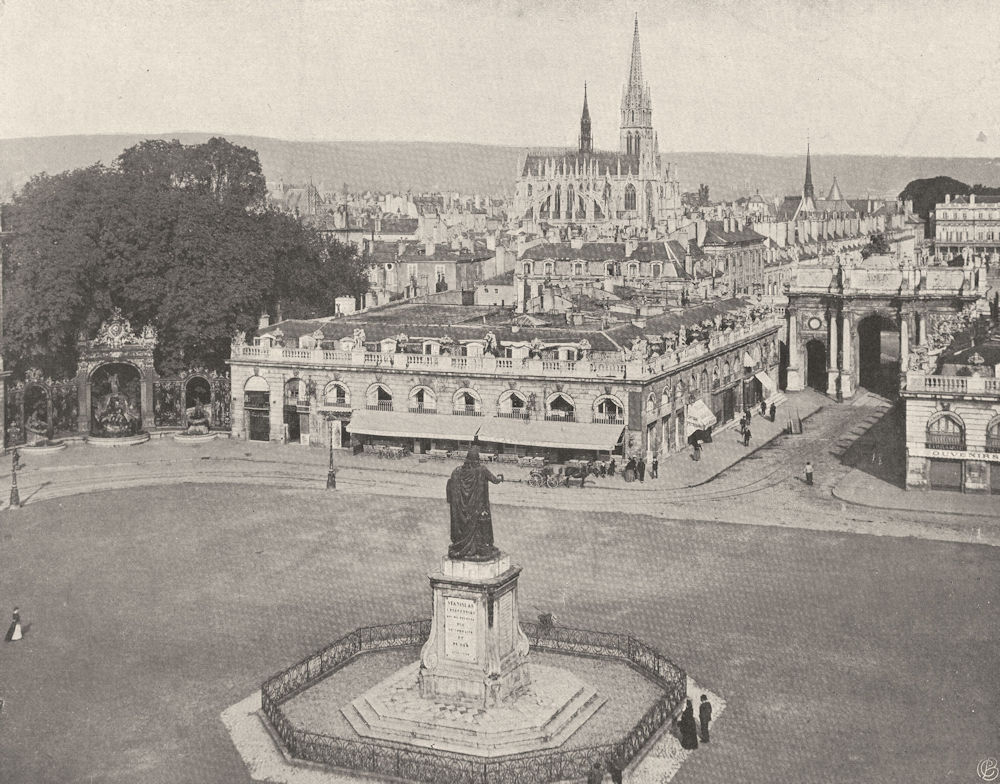 MEURTHE-ET-MOSELLE. Nancy- Place Stanislas 1906 old antique print picture