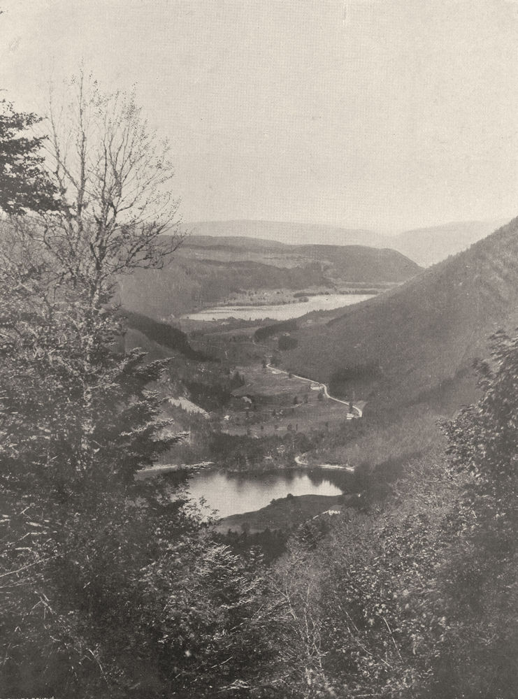 VOSGES. Lacs de Retournemer et de Longemer 1906 old antique print picture