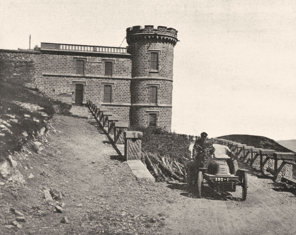 GARD. Observatoire du mont Aigoual 1902 old antique vintage print picture