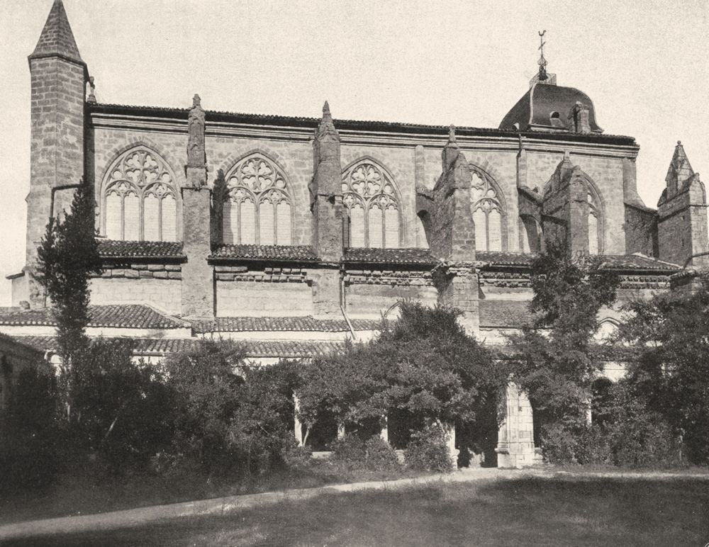 LOT-ET-GARONNE. Marmande- Église 1903 old antique vintage print picture