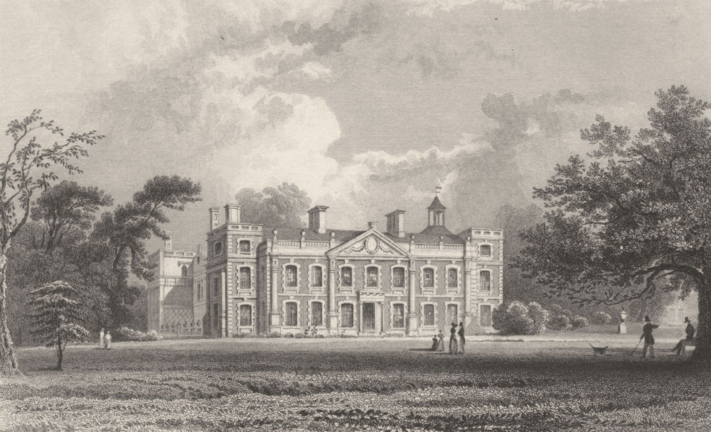 Associate Product ESSEX. Hill- Hall, Epping, Sir Wm. Smyth. (Bartlett/Wright) 1834 old print