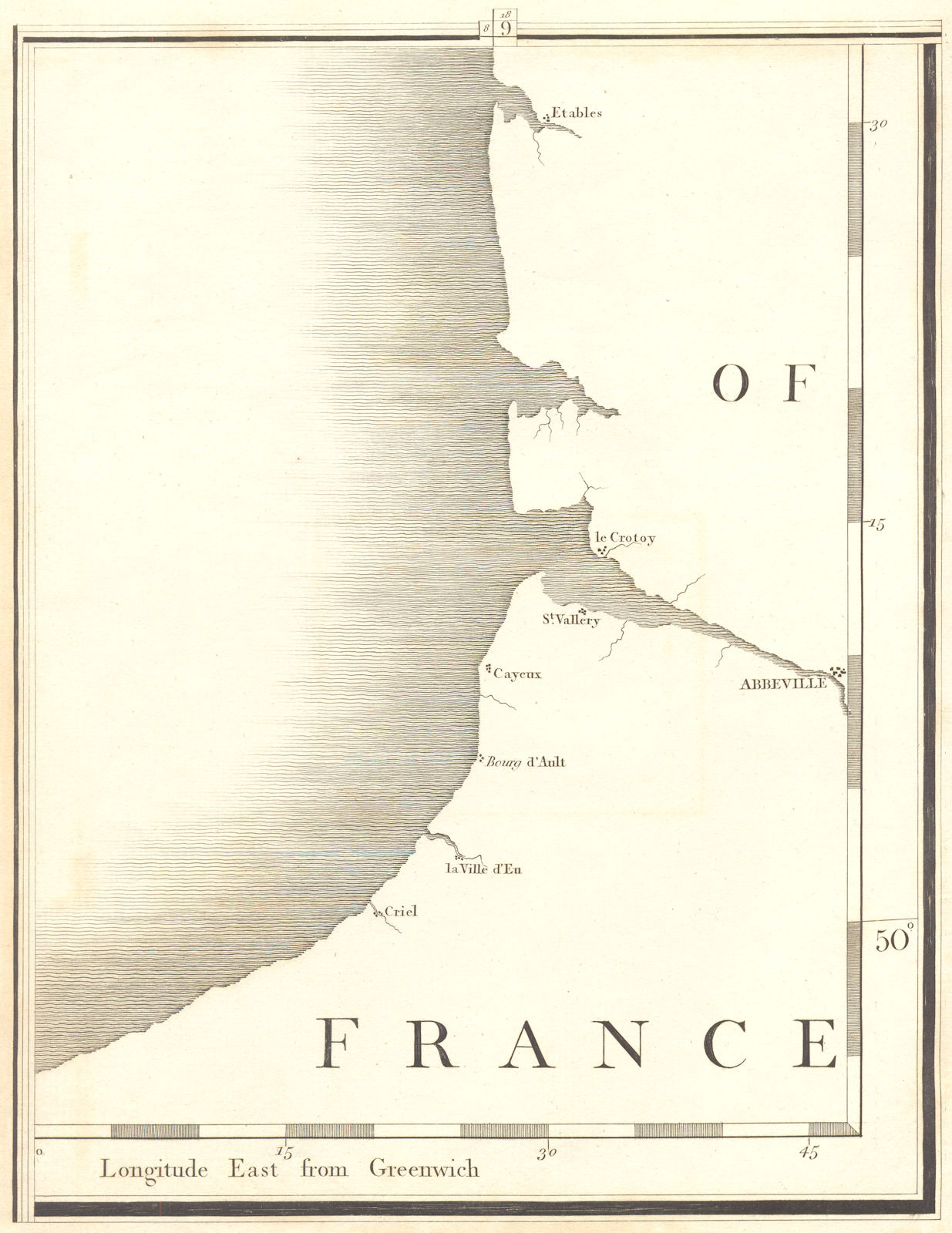 Associate Product SOMME.Abbeville Le Crotoy Criel Eu Ault St Valery Étaples Etaples.CARY 1794 map