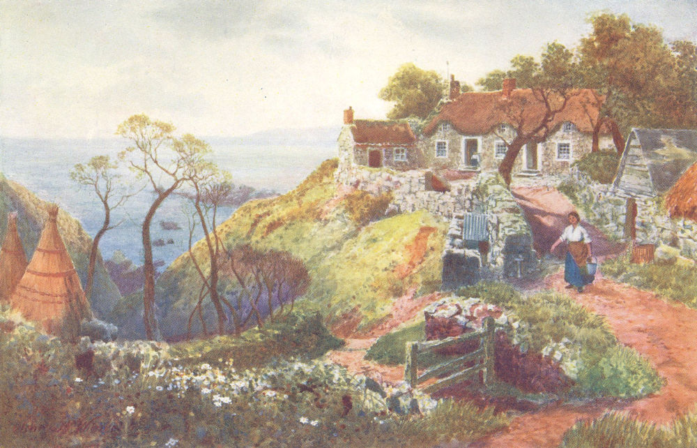 Associate Product CHANNEL ISLANDS. Tardif's Cottage, Sark 1904 old antique vintage print picture