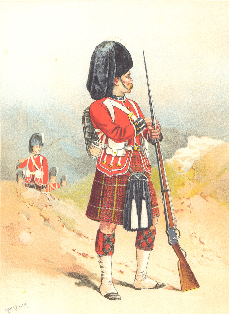 Associate Product BRITISH ARMY UNIFORMS. The 79th – Queen's Own Cameron Highlanders Regiment 1890