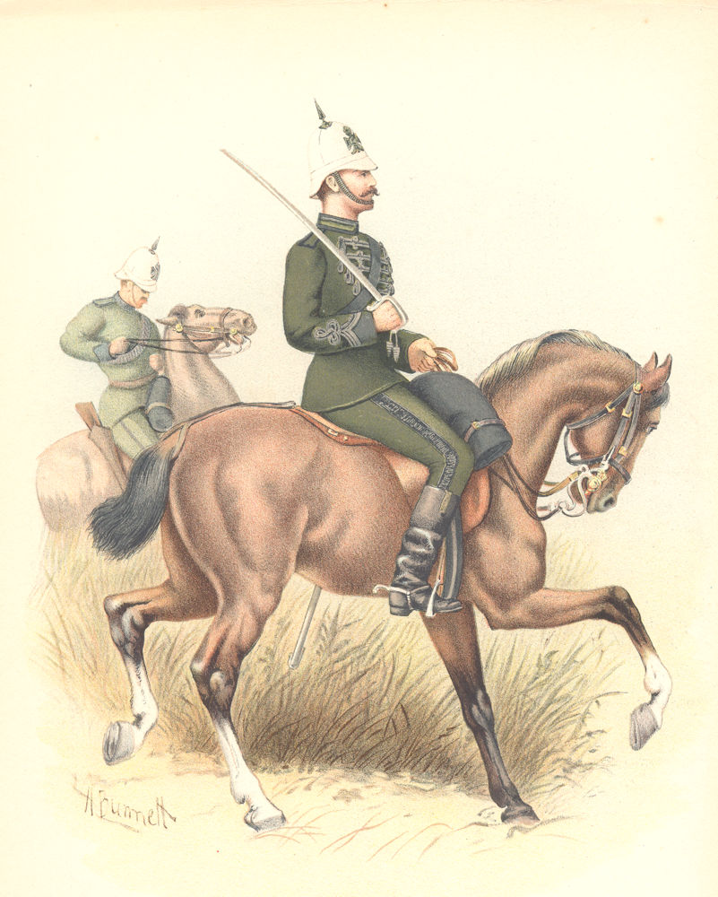 Associate Product CAPE COLONIAL FORCES UNIFORMS. The Cape Mounted Riflemen. South Africa 1890