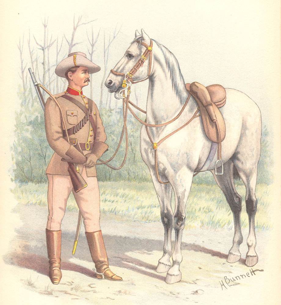 AUSTRALIAN MILITIA UNIFORMS (AUSTRALIA) . The Victorian Mounted Rifles 1890